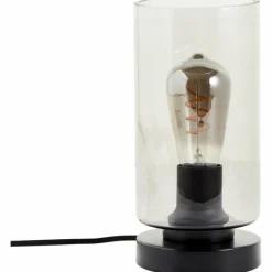 Suspension Verre Fumé-Luminaires Brilliant Lampe de table Brilliant Mesmer Noir, 1 lumière