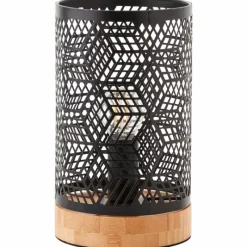 Luminaires Scandinaves-Luminaires Brilliant Lampe de table Brilliant Santy Noir, 1 lumière