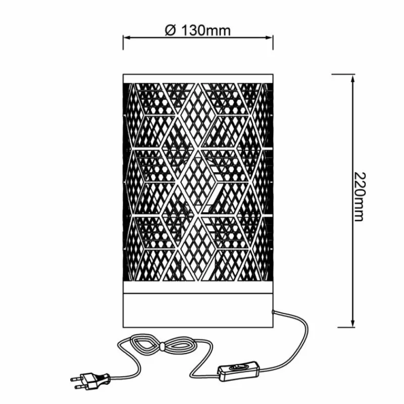 Luminaires Scandinaves-Luminaires Brilliant Lampe de table Brilliant Santy Noir, 1 lumière