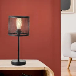 Luminaires Scandinaves-Luminaires Brilliant Lampe de table Brilliant Maze Noir, 1 lumière