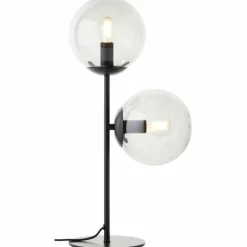 Suspension Verre Fumé-Luminaires Brilliant Lampe de table Brilliant Ariol Noir, 2 lumières