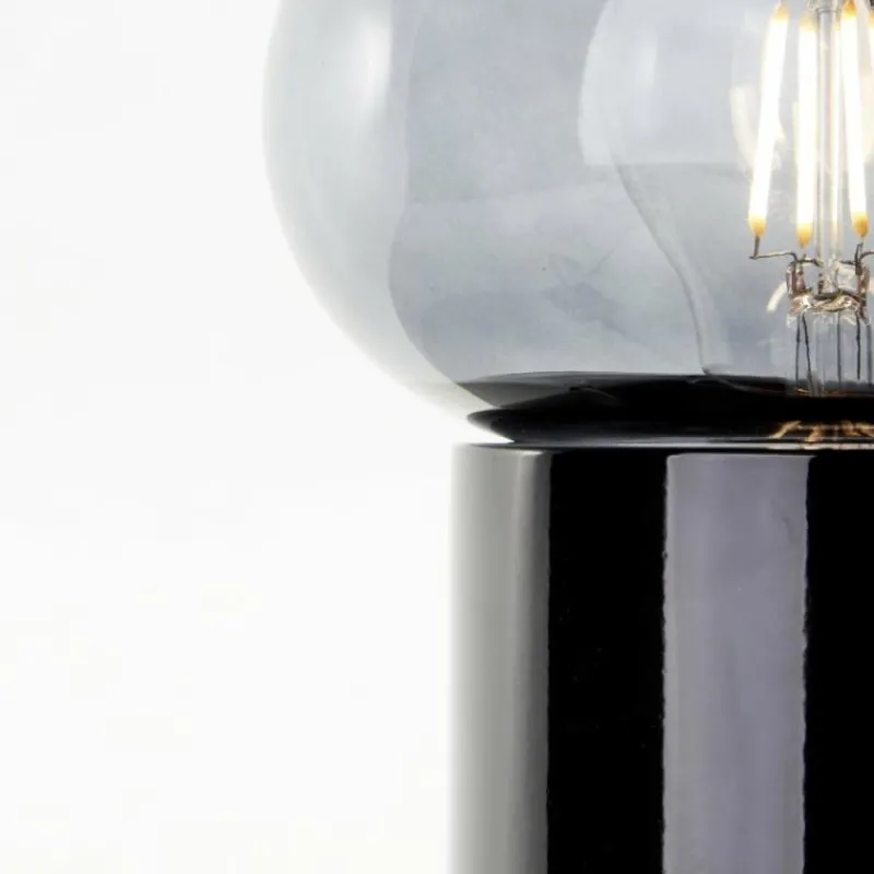 Luminaires Scandinaves-Luminaires Brilliant Lampe de table Brilliant Knut Noir, 1 lumière