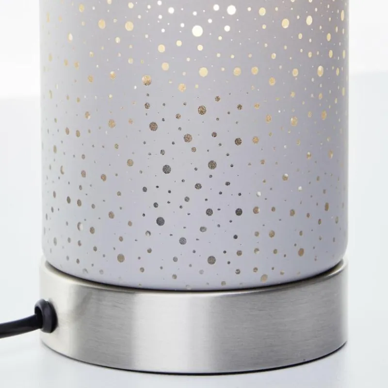 Luminaires Brilliant Lampe de table Brilliant Scarlett Argenté, 1 lumière