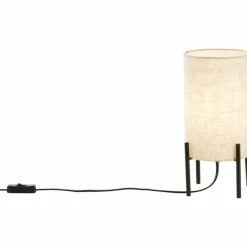 Lampes En Tissu-Luminaires Brilliant Lampe de table Brilliant-Leuchten Fairhill Noir, 1 lumière
