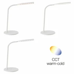 Luminaires Brilliant Lampe de table Brilliant-Leuchten Joni LED Blanc, 1 lumière* Éclairage Led