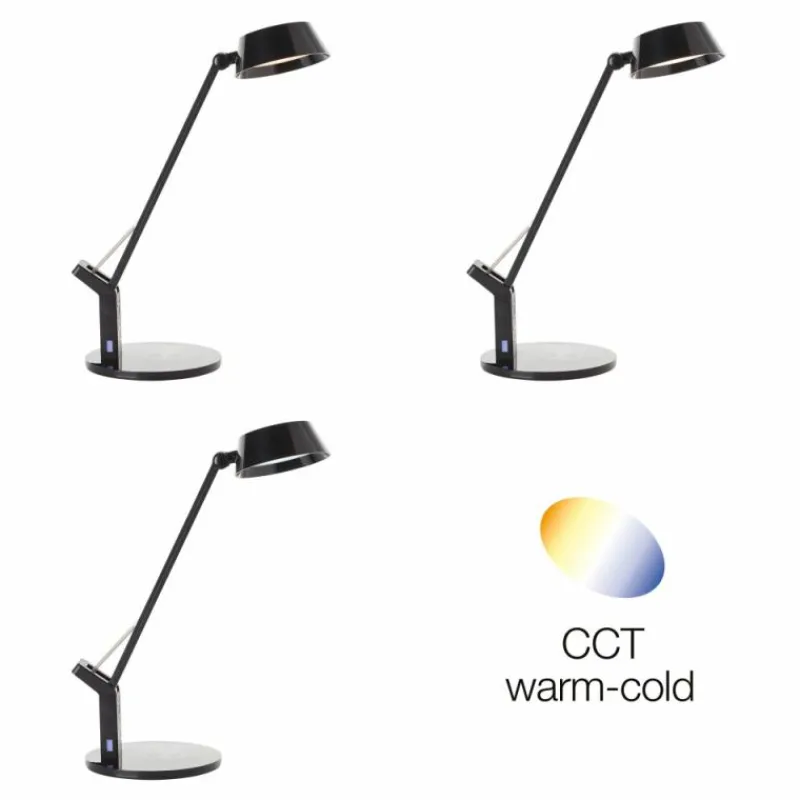 Luminaires Brilliant Lampe de table Brilliant-Leuchten Kaila LED Noir, 1 lumière* Éclairage Led