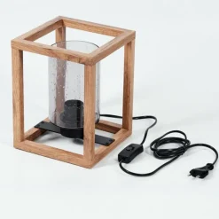 Suspension Verre Fumé-hofstein Lampe de table Brugg Écru, Noir, 1 lumière