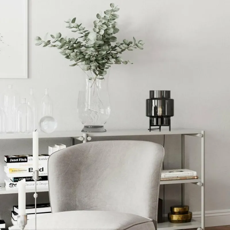 Suspension Verre Fumé-By Rydéns Lampe de table By Rydens Ebbot Noir, 1 lumière