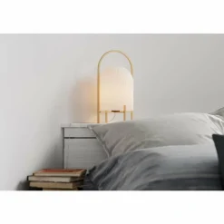 Lampes En Tissu-By Rydéns Lampe de table By Rydens Lexi Or, 1 lumière