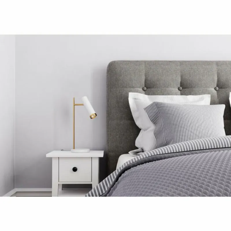 Lampes Dorées-By Rydéns Lampe de table By Rydens Pulse Or, Blanc, 1 lumière