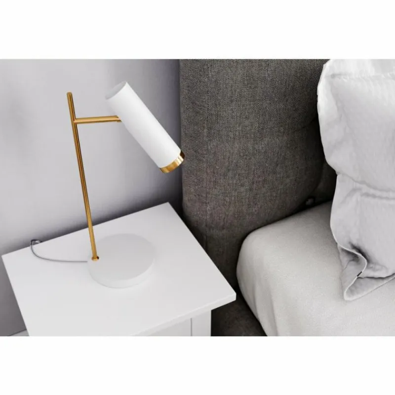 Lampes Dorées-By Rydéns Lampe de table By Rydens Pulse Or, Blanc, 1 lumière