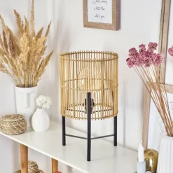 Luminaires Scandinaves-hofstein Lampe de table Calchines Noir, 1 lumière