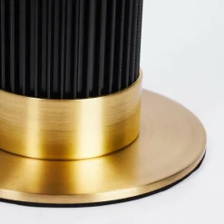 Lampes Vintages & Rétros-hofstein Lampe de table Caledonia Laiton, Noir, 1 lumière