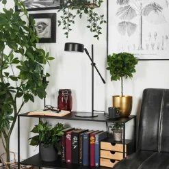 hofstein Lampe de table Camori Noir, 1 lumière