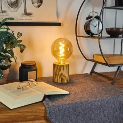 Lampes Vintages & Rétros-hofstein Lampe de table Canard Écru, Noir, 1 lumière