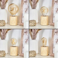 Luminaires Scandinaves-hofstein Lampe de table Canedo Brun, 1 lumière