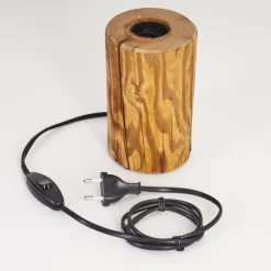 Luminaires Scandinaves-hofstein Lampe de table Canedo Écru, Noir, 1 lumière