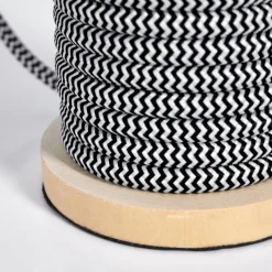 Luminaires Scandinaves-hofstein Lampe de table Carbonear Écru, Noir, Blanc, 40 lumières