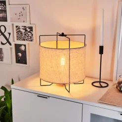 Lampes En Tissu-hofstein Lampe de table Casoie Noir, 1 lumière