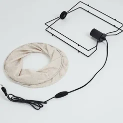 Lampes En Tissu-hofstein Lampe de table Casoie Noir, 1 lumière