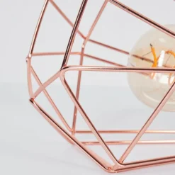 Lampes Vintages & Rétros-hofstein Lampe de table Cenova Cuivre, 1 lumière