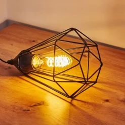 Lampes Industrielles-hofstein Lampe de table Cenova Noir, 1 lumière