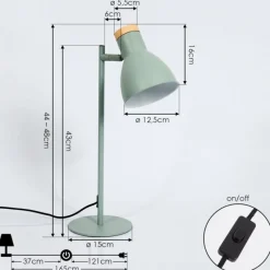 Luminaires Scandinaves-hofstein Lampe de table Chatsworth Vert, 1 lumière