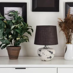 Lampes En Tissu-hofstein Lampe de table Chihul Noir, Blanc, 1 lumière