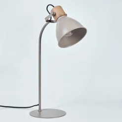 Luminaires Scandinaves-hofstein Lampe de table Chipou Gris, 1 lumière