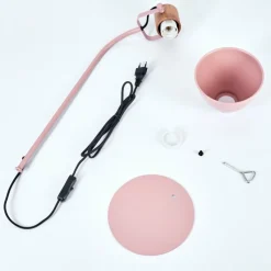 Luminaires Scandinaves-hofstein Lampe de table Chipou Rose, Rose, 1 lumière