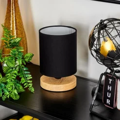 Lampes En Tissu-hofstein Lampe de table Chiuvi Écru, Noir, 1 lumière