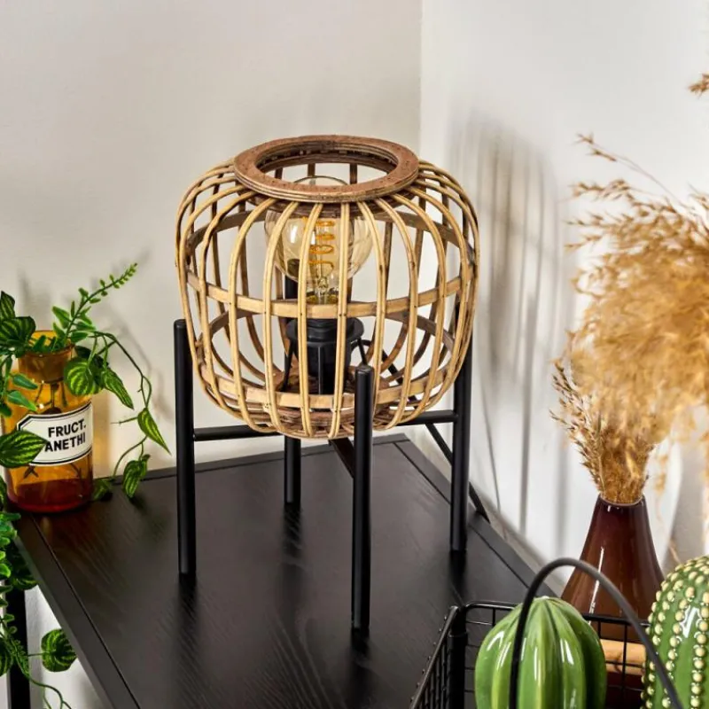 Luminaires Orientaux-hofstein Lampe de table Combeima Noir, 1 lumière