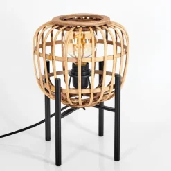 Luminaires Orientaux-hofstein Lampe de table Combeima Noir, 1 lumière