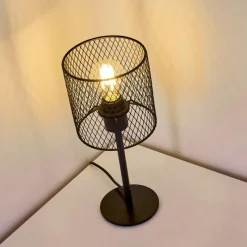 Lampes Vintages & Rétros-hofstein Lampe de table Conewago Noir, 1 lumière