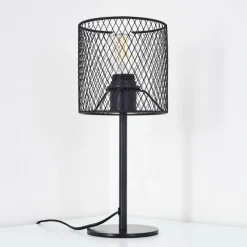 Lampes Vintages & Rétros-hofstein Lampe de table Conewago Noir, 1 lumière