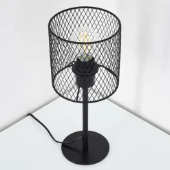 Lampes Vintages & Rétros-hofstein Lampe de table Conewago Noir, 1 lumière