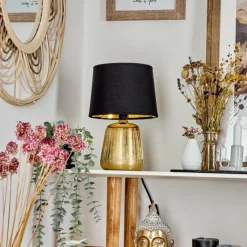 Lampes En Tissu-hofstein Lampe de table Corcovada Or, 1 lumière