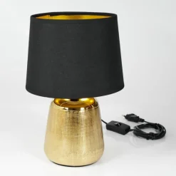 Lampes En Tissu-hofstein Lampe de table Corcovada Or, 1 lumière