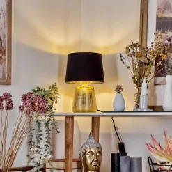 Lampes En Tissu-hofstein Lampe de table Corcovada Or, 1 lumière