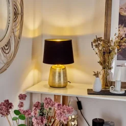 Lampes En Tissu-hofstein Lampe de table Corcovada Or, 1 lumière