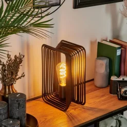 Lampes Industrielles-hofstein Lampe de table Corvallis Noir, 1 lumière