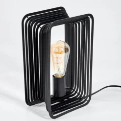 Lampes Industrielles-hofstein Lampe de table Corvallis Noir, 1 lumière