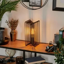 Lampes Industrielles-hofstein Lampe de table Corvallis Noir, 1 lumière