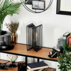 Lampes Industrielles-hofstein Lampe de table Corvallis Noir, 1 lumière