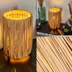 Luminaires Scandinaves-hofstein Lampe de table Cricket Écru, Noir, 1 lumière