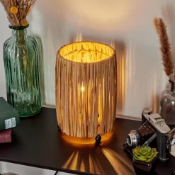 Luminaires Scandinaves-hofstein Lampe de table Cricket Écru, Noir, 1 lumière