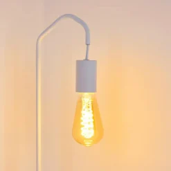 Lampes Industrielles-hofstein Lampe de table Cuyama Blanc, 1 lumière