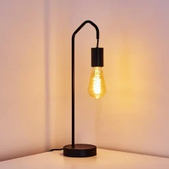 Lampes Industrielles-hofstein Lampe de table Cuyama Noir, 1 lumière