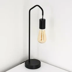 Lampes Industrielles-hofstein Lampe de table Cuyama Noir, 1 lumière