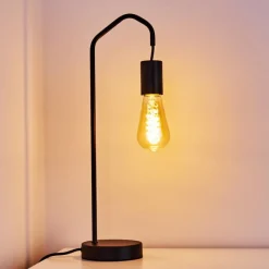 Lampes Industrielles-hofstein Lampe de table Cuyama Noir, 1 lumière